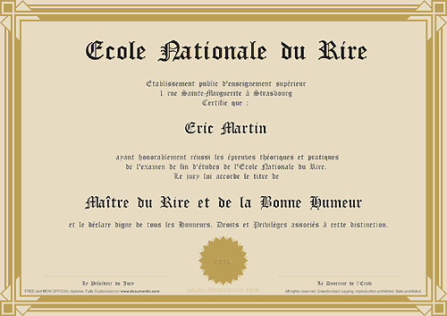 diplome a modifier et a imprimer