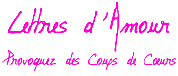 exemple de lettre de rencontre amoureuse